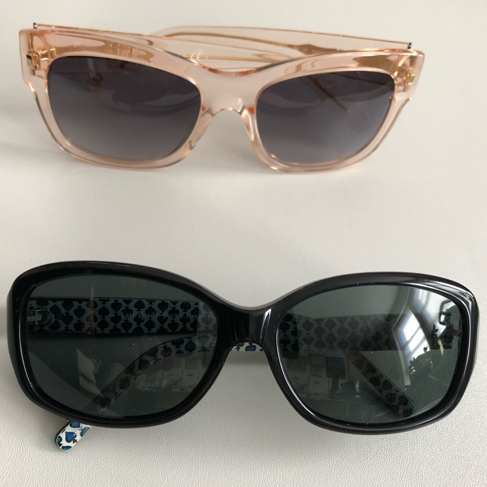 Two Pairs * Kate Spade Annika Rectangular Sunglasses & Tahira Square Sunglasses